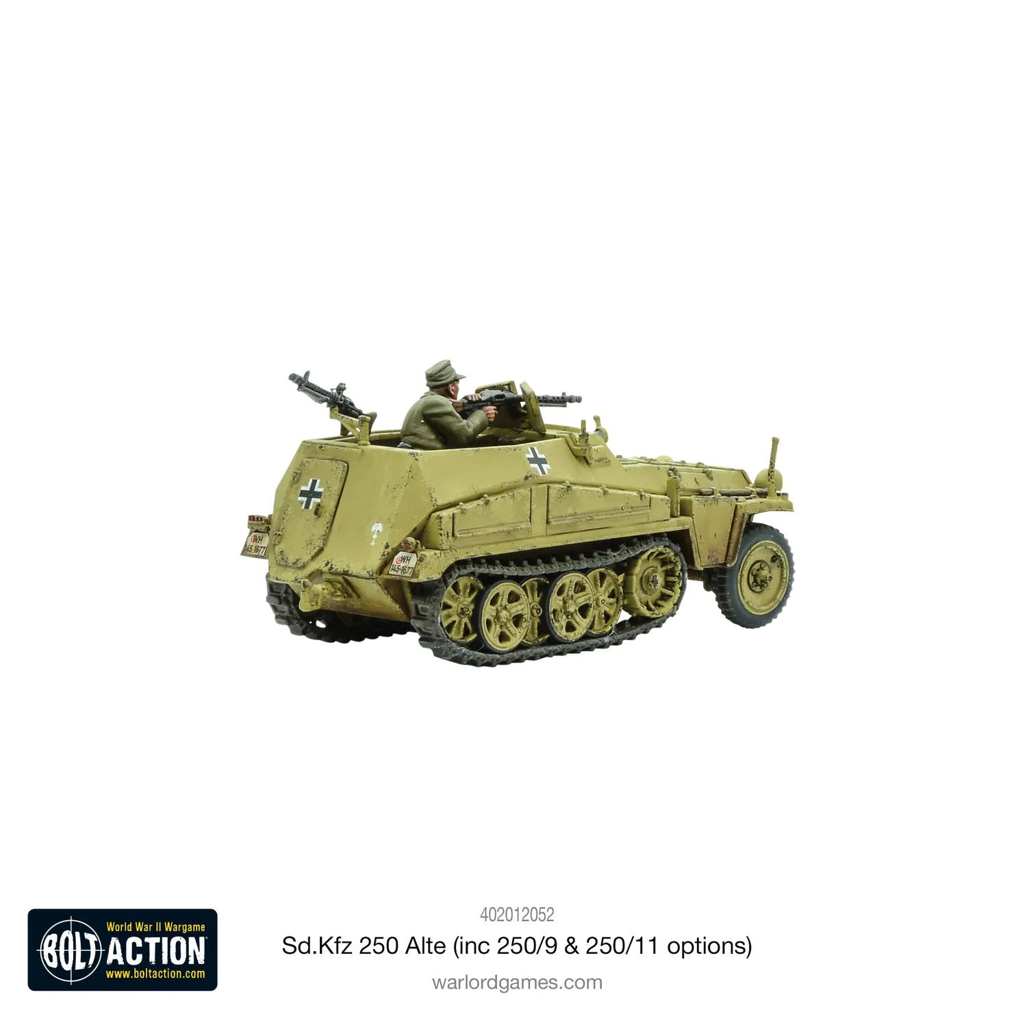 Bolt Action Sd.Kfz 250 (Alte) half-track plastique 3 variantes