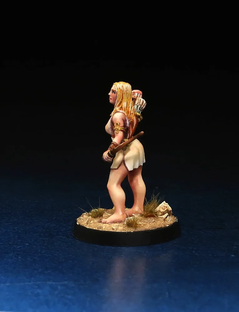 Brother Vinni Female Greek Archer figurine résine 28mm arc