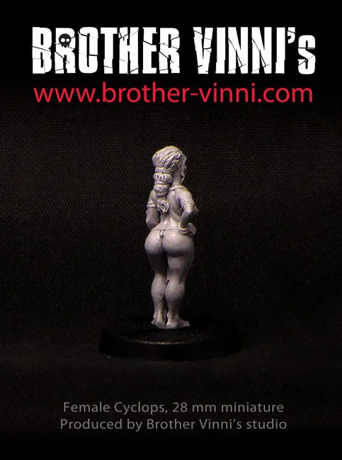 Brother Vinni Cyclope Femelle figurine résine 28mm