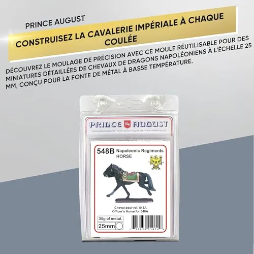 Prince August Hobby PA548B moule à couler cheval dragoons officiers 25 mm