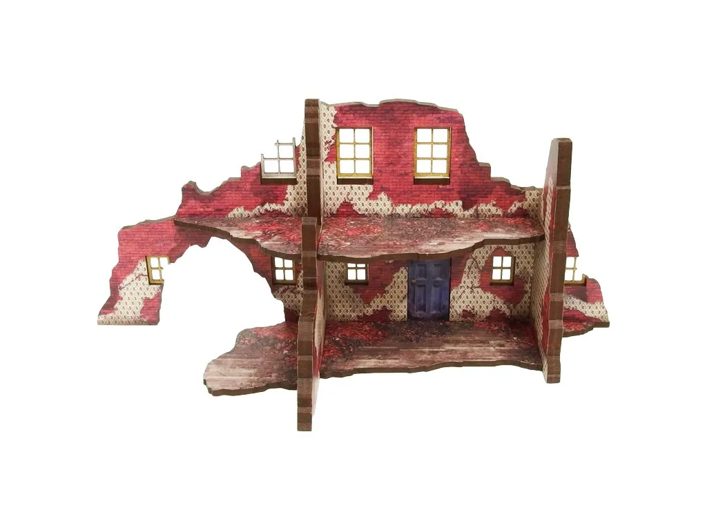 Des Tranchées aux Barricades Bâtiment en ruine décor MDF 28mm 2 niveaux