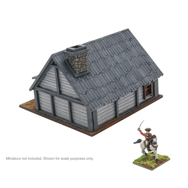 Bolt Action Black Powder Epic Battles Revolution! Cottage 2 15mm maison MDF