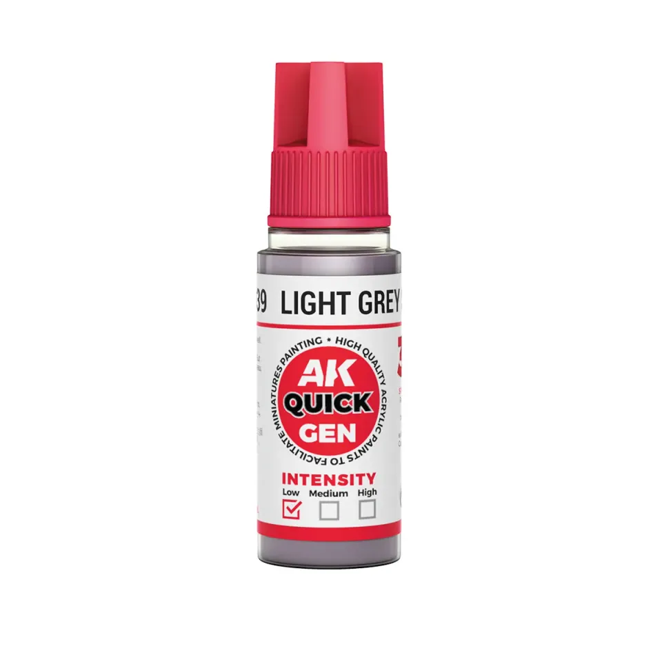AK Interactive QuickGen Light Grey Shadow peinture 18 ml gris