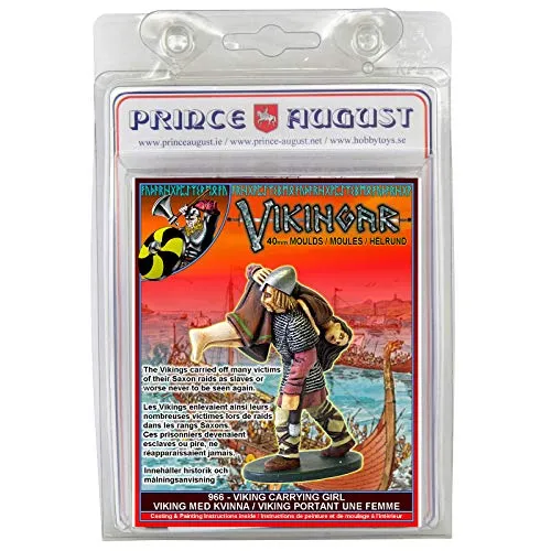 Prince August Hobby Vikings portant une fille PA966 moule de moulage métal 40 mm