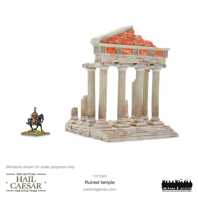 Hail Caesar Epic Battles Ruined Temple décor résine