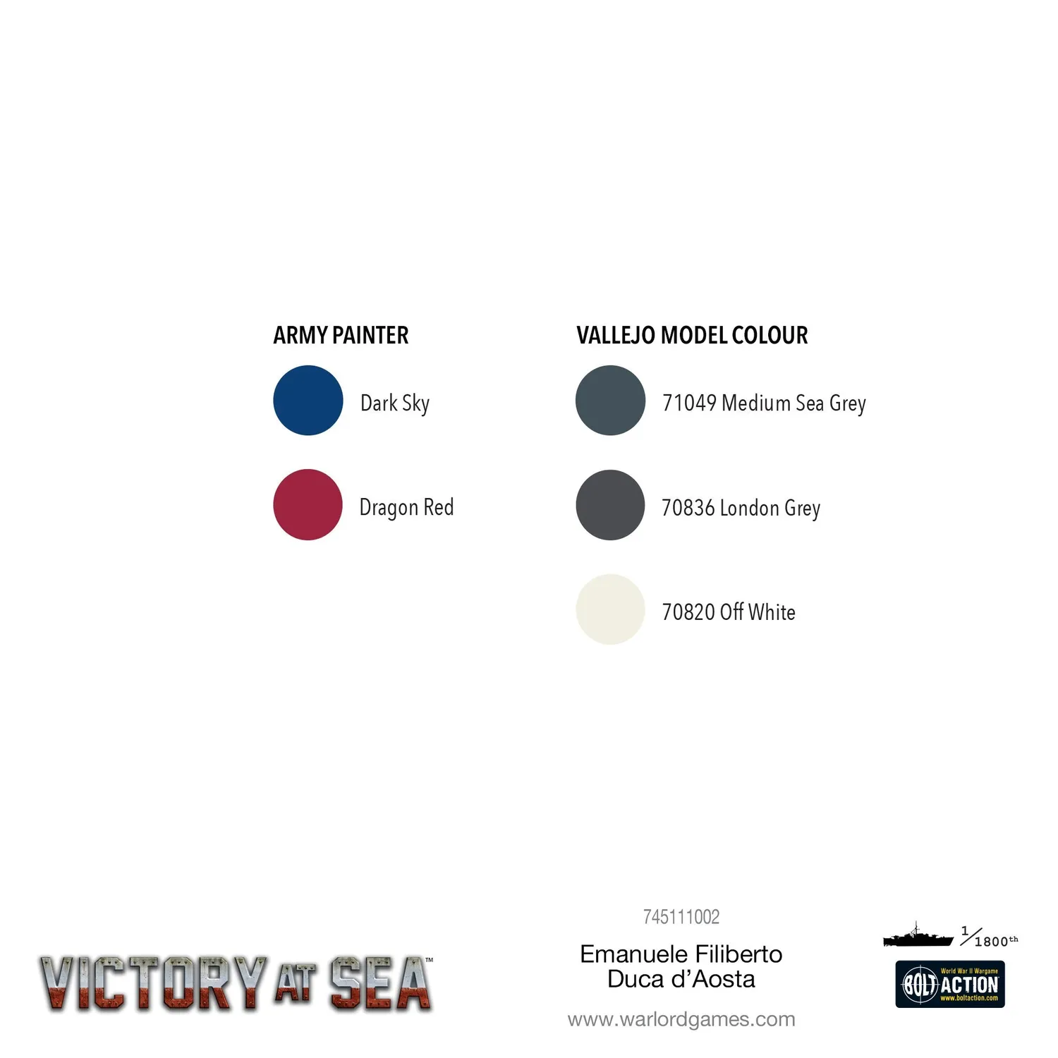 Bolt Action Victory at Sea Emanuele Filiberto Duca d’Aosta croiseur métal