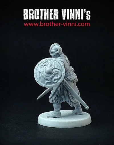 Brother Vinni Dragon Slayer figurine résine fantasy 28 mm