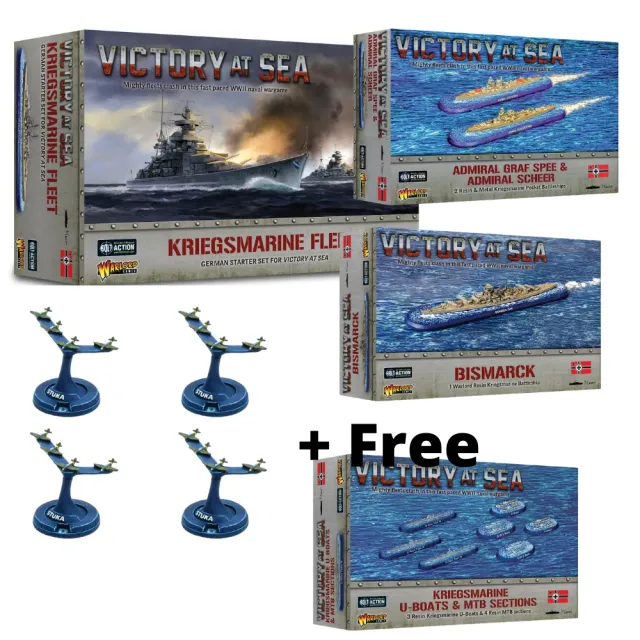 Warlord Games Victory at Sea Start Collecting flotte allemande