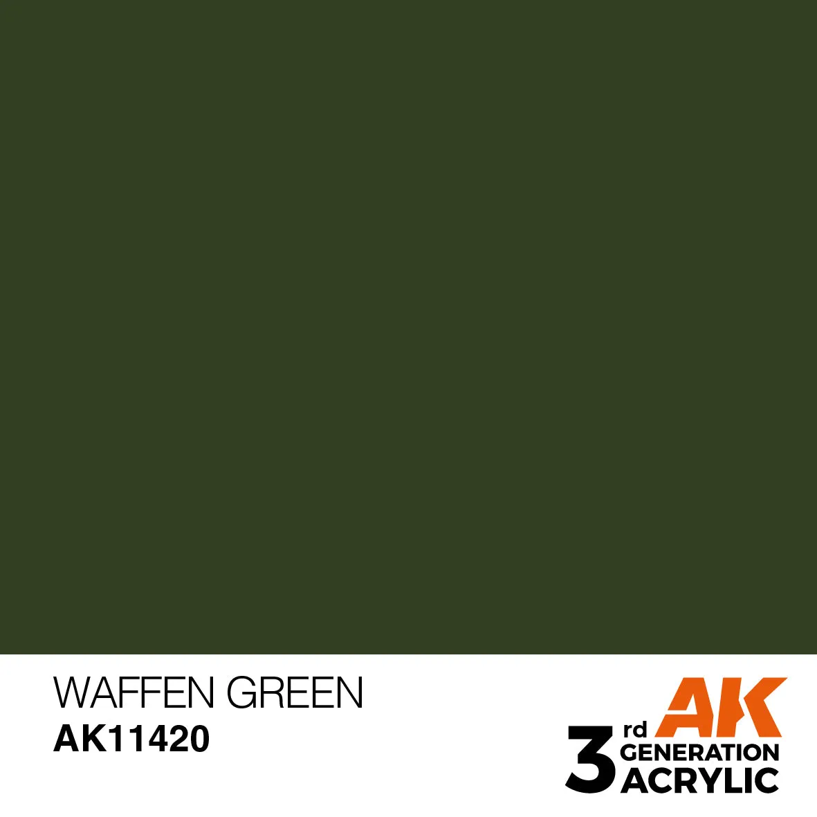 AK Interactive 3Gen Waffen Green peinture acrylique 17ml mat