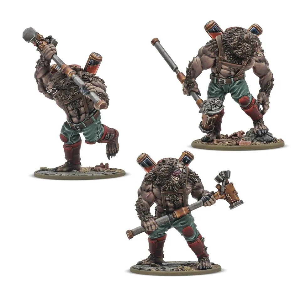Bolt Action Konflikt ’47 Ursus Infantry Squad with Mauls figurines plastique 3 pièces