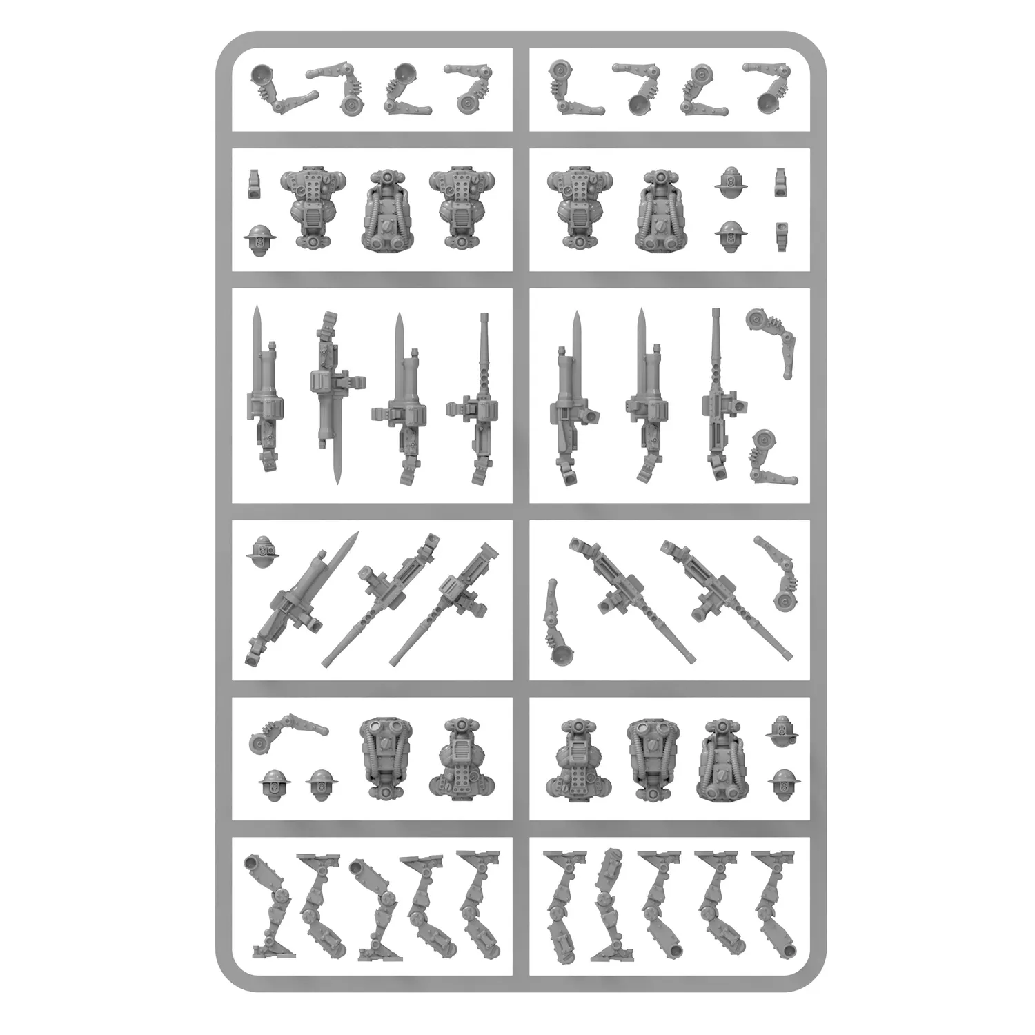 Bolt Action Konflikt'47 Mk I Automated Infantry figurines plastique x10