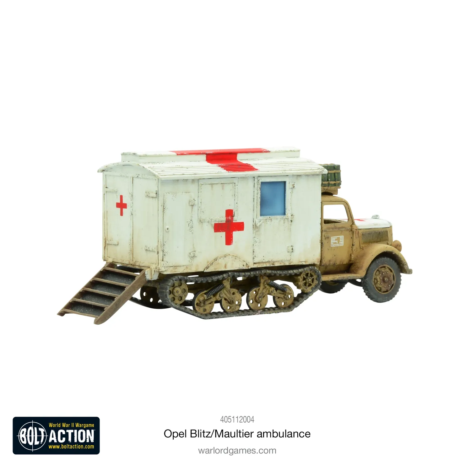 Bolt Action Opel Blitz/Maultier Ambulance véhicule ambulance allemand résine métal