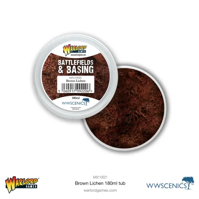 War World Scenics Battlefields Brown Lichen décor socles 180ml