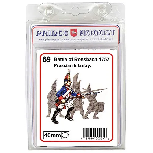 Prince August Rossbach Grenadier Prussien IV PA69 moule 40mm métal