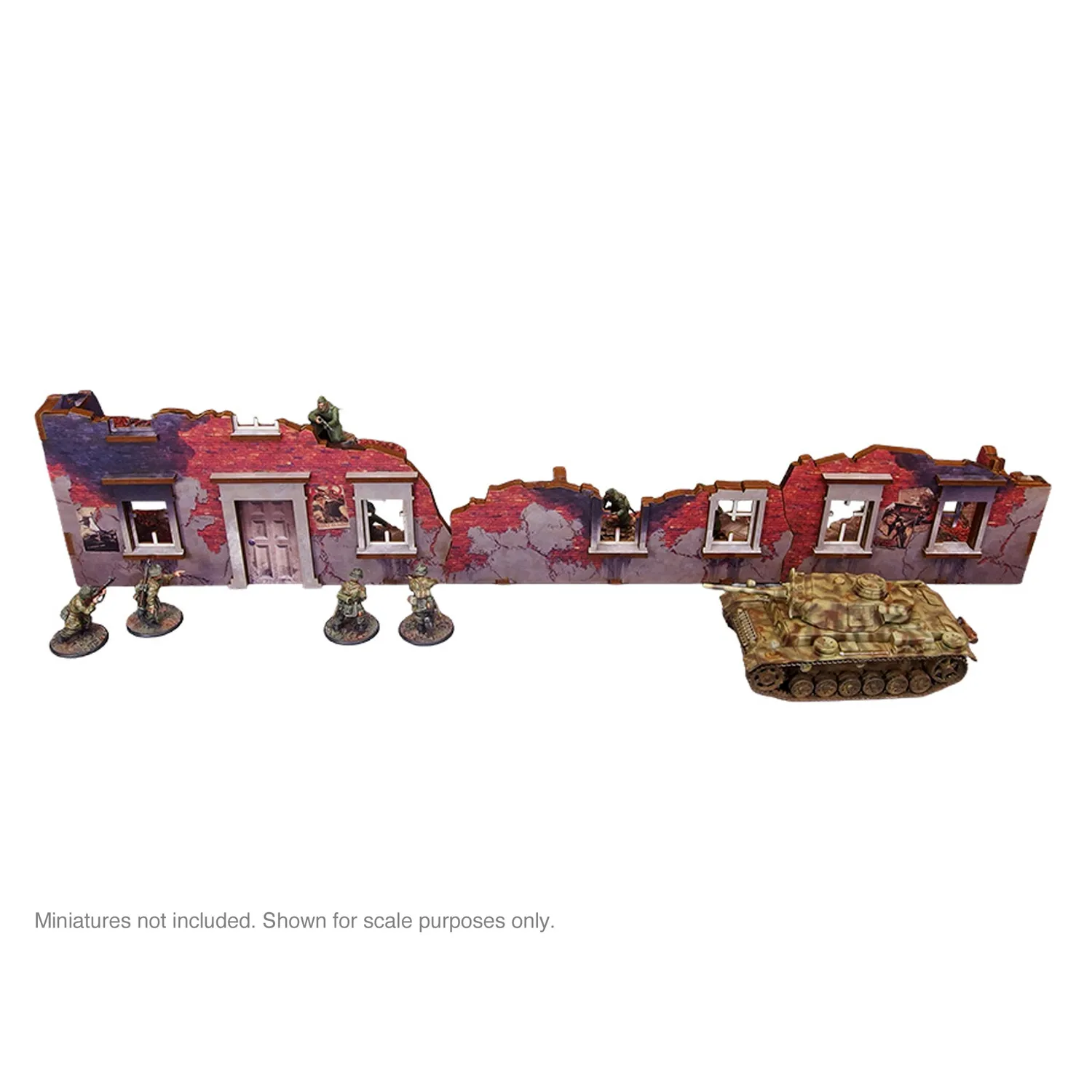 Bolt Action Ostfront Stalingrad bâtiment ruiné décor prépeint