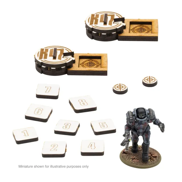 Konflikt 47 Artillery Zeroing marqueurs MDF x2