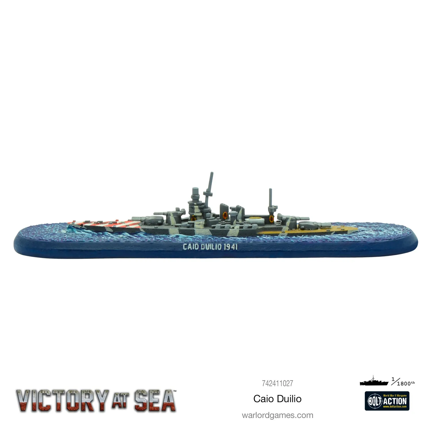 Victory at Sea Caio Duilio navire de guerre jeu de figurines