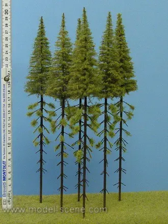 Model Scene MK300 Mélèze avec tronc 280-320 mm arbre miniature x5