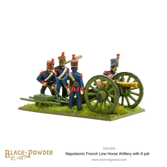 Bolt Action Black Powder Napoleonic French Line Horse Artillery figurines métal