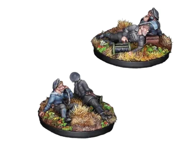 Des Tranchées aux Barricades Canon de la Marine figurines 28mm métal
