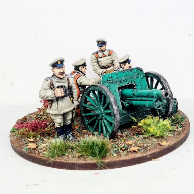Ares Wargames Canon Blanc figurines métal 28mm x4