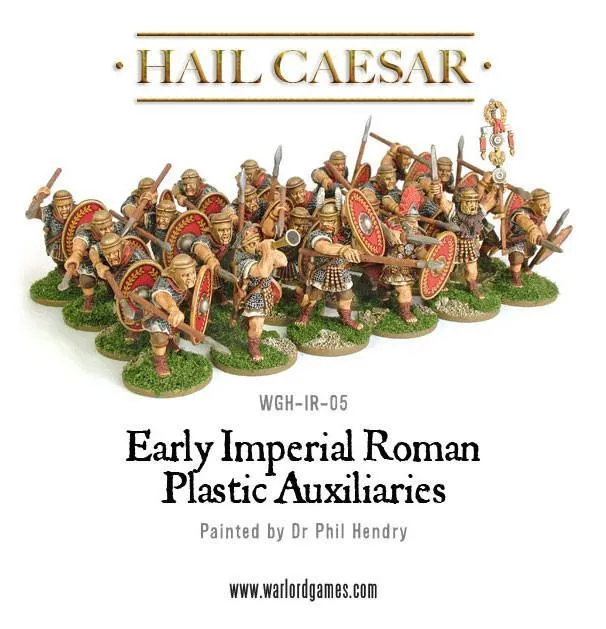 Bolt Action Hail Caesar Early Imperial Romans Auxiliaries Boxed Set figurines 20 plastique et métal