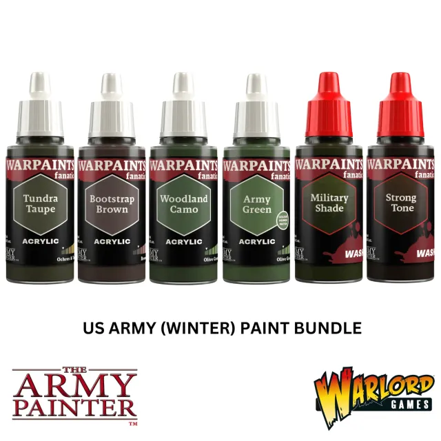 Army Painter Fanatic US Army Winter set 6 peintures 18 ml