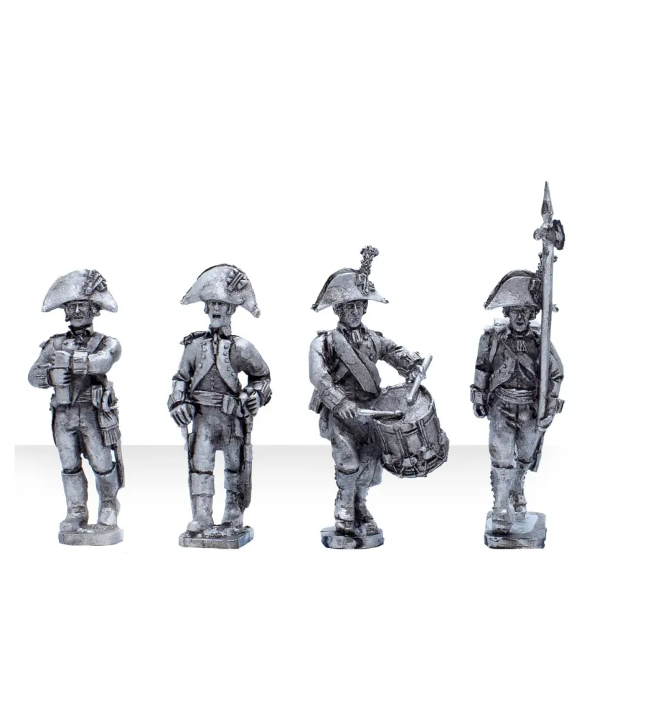 Bolt Action Black Powder Loyalist Émigrant Chasseurs - Regiment infanterie 28 mm