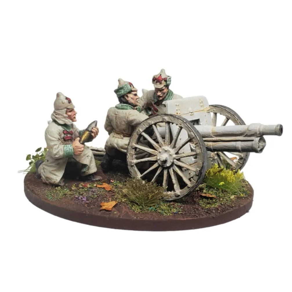 Des Tranchées aux Barricades Ares Canon bolchevique figurines canon 28mm