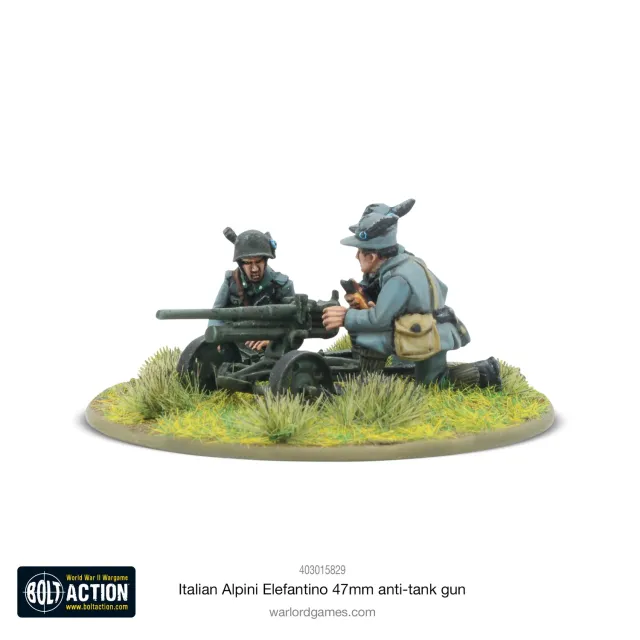 Bolt Action Italian Alpini Elefantino 47mm canon métal
