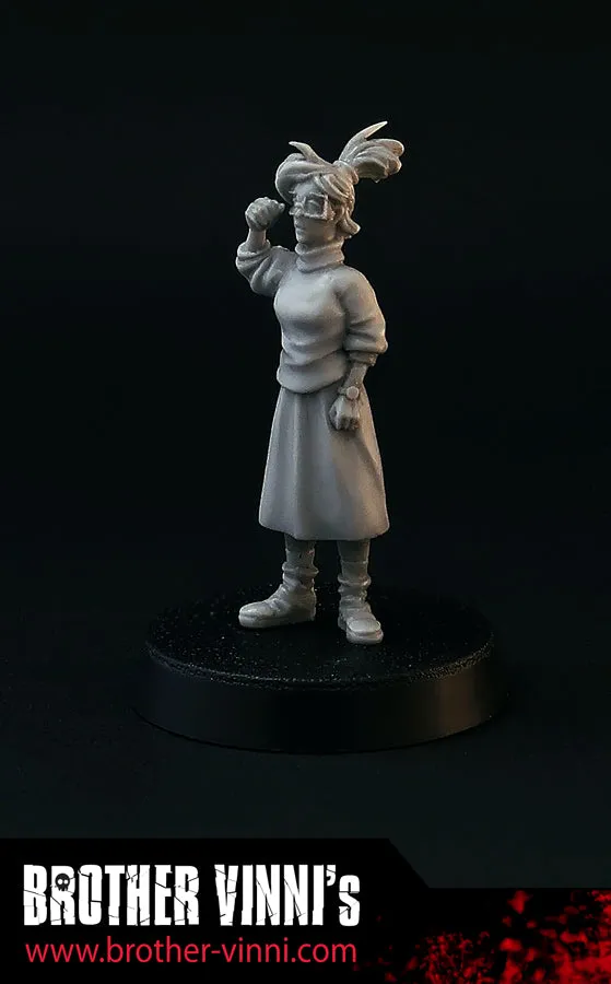 BROTHER VINNI Nerdy Girl figurine résine 28 mm non peinte