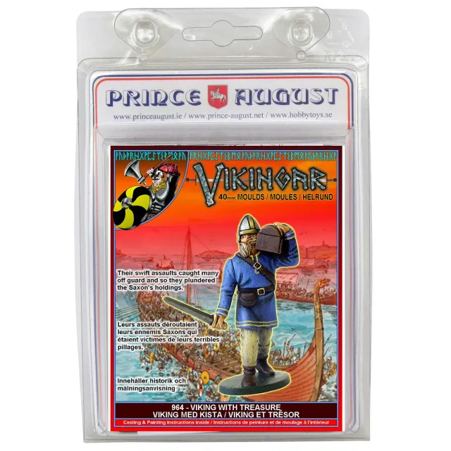 Prince August Hobby Viking transportant un trésor PA964 moule de moulage métal 40 mm