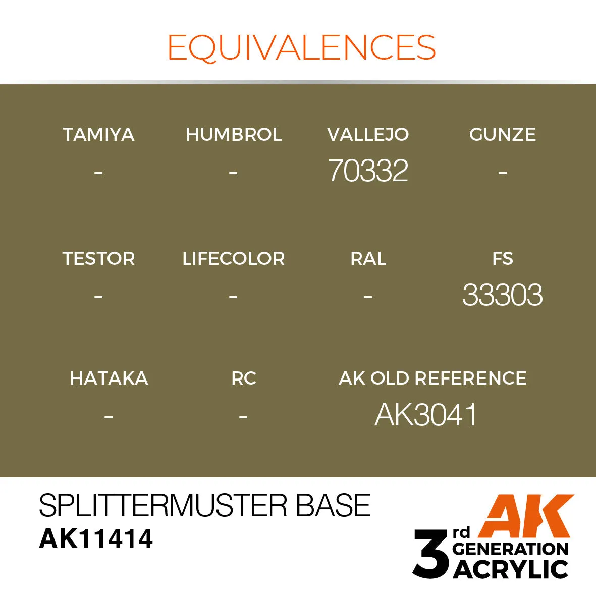 AK Interactive 3Gen Splittermuster Base peinture 17 ml vert