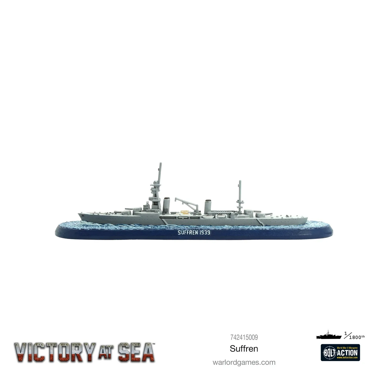 Bolt Action Victory at Sea Suffren croiseur 0321 métal