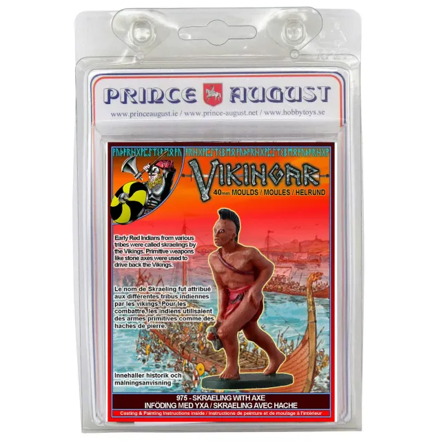 Prince August PA975 Skraeling moule métal figurine 40mm