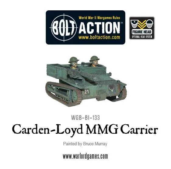 Bolt Action Carden Loyd MMG carrier véhicule résine métal