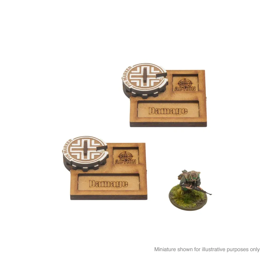 Bolt Action marqueurs véhicule Germany MDF lot de 2