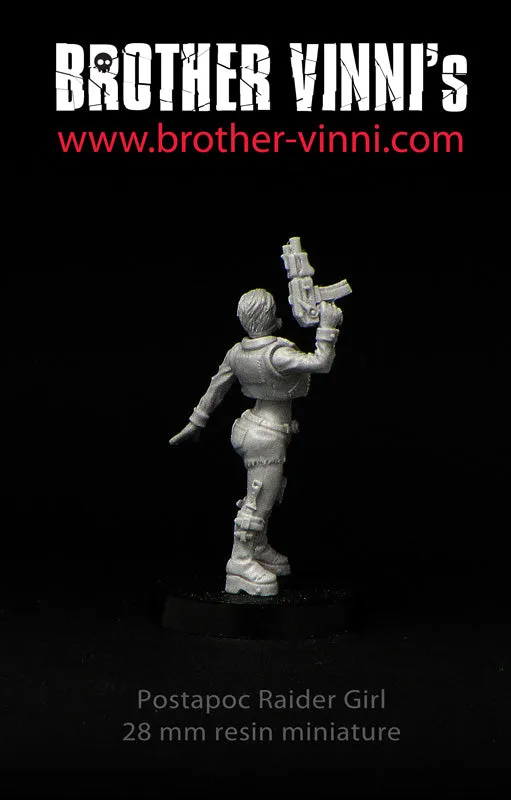 BROTHER VINNI Raider Girl Post Apocalypse figurine 28 mm résine