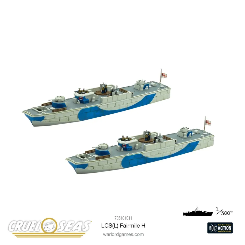 Bolt Action Cruel Seas LCS(L) – Fairmile H bateaux