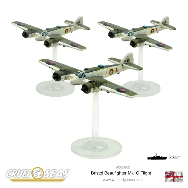 Victory at Sea Bristol Beaufighter Mk Ic avion métal