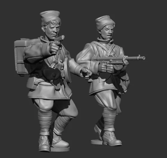 Armée française Syrie pack fichiers STL 28mm pré-supportés