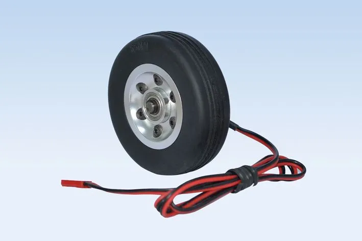 Black Horse roue frein 65mm avion RC caoutchouc