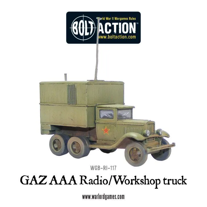 Bolt Action GAZ AAA Radio véhicule atelier résine soviétique