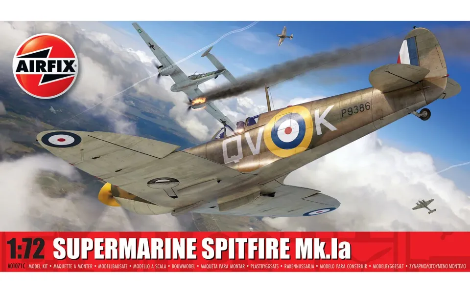 Airfix Supermarine Spitfire Mk.Ia maquette avion Strike Bolt Action