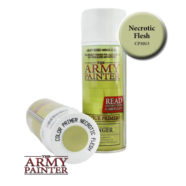 The Army Painter Colour Primer Necrotic Flesh bombe peinture chair
