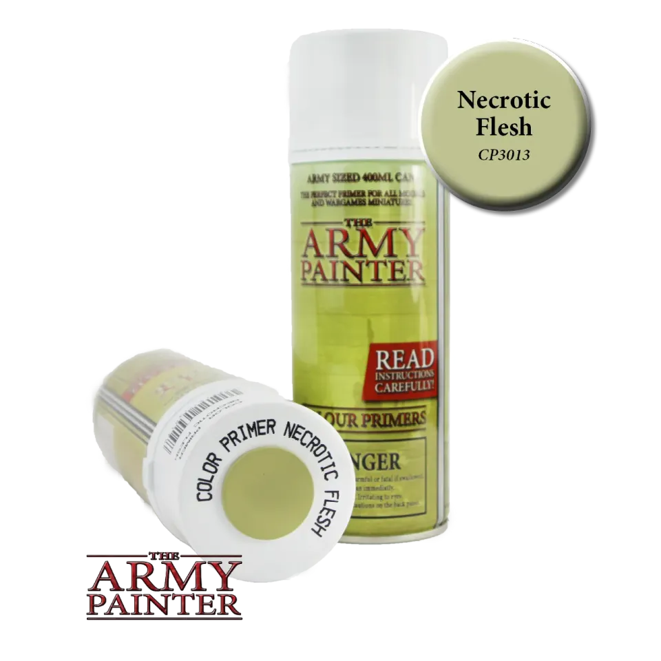 The Army Painter Colour Primer Necrotic Flesh bombe peinture chair