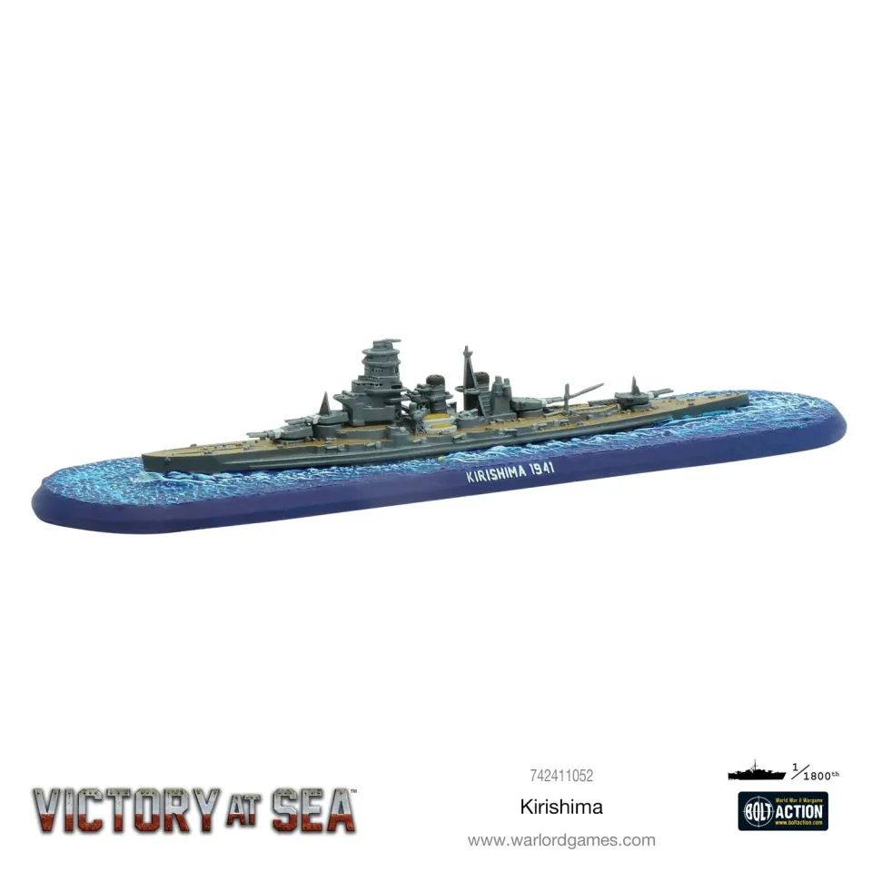Bolt Action Victory at Sea Kirishima navire figurine résine