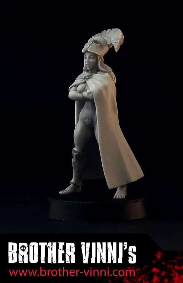 Brother Vinni Female Greek Hoplite Commander figurine résine 28 mm
