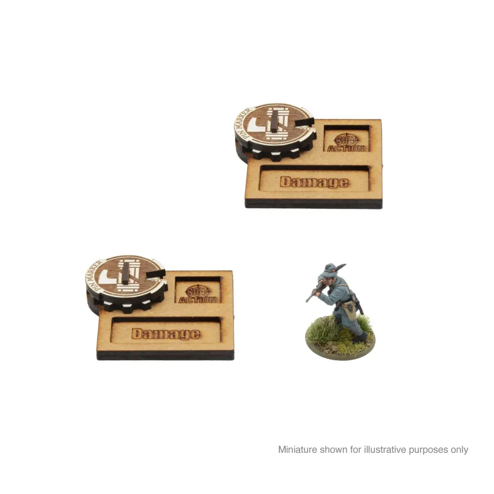 Bolt Action MDF Vehicle Pin Markers Italy marqueurs de pins MDF 1 unité italien