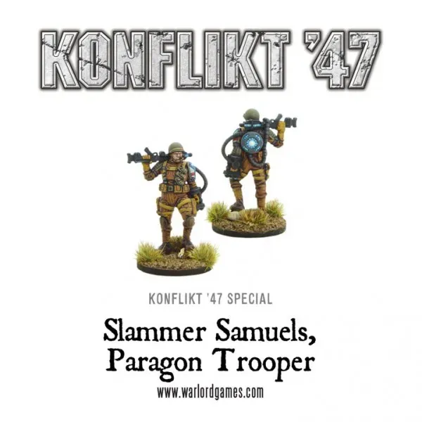 Bolt Action ‘SLAMMER’ SAMUELS United States Paragon Trooper figurine